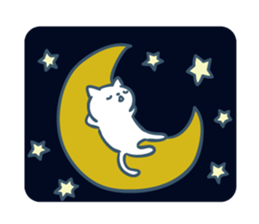 Intently sleepy cat 5 sticker #9169791