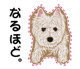 westie Hachibe3 sticker #9169924