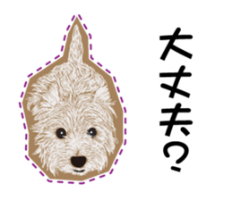 westie Hachibe3 sticker #9169925
