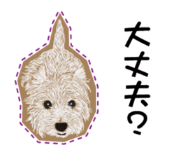 westie Hachibe3 sticker #9169925