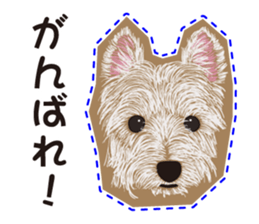 westie Hachibe3 sticker #9169928