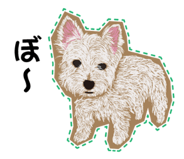 westie Hachibe3 sticker #9169939