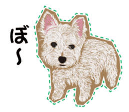 westie Hachibe3 sticker #9169939
