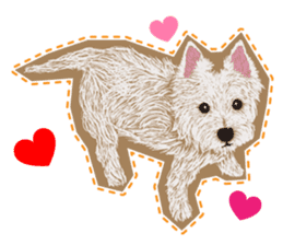 westie Hachibe3 sticker #9169940