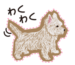 westie Hachibe3 sticker #9169942