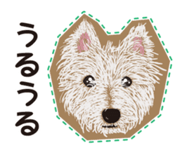 westie Hachibe3 sticker #9169943