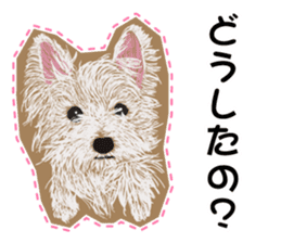 westie Hachibe3 sticker #9169946