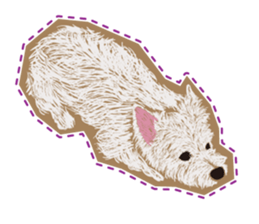 westie Hachibe3 sticker #9169948