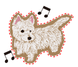 westie Hachibe3 sticker #9169949