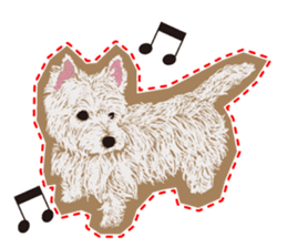 westie Hachibe3 sticker #9169949