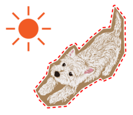 westie Hachibe3 sticker #9169951