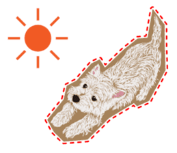 westie Hachibe3 sticker #9169951