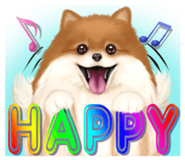Pomeranian Love sticker #9169953