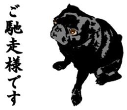 black pug Stickers 3 sticker #9171055