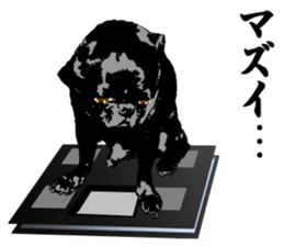 black pug Stickers 3 sticker #9171057