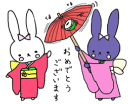 Usagi-no Michiko Xmas & New Year sticker #9171297