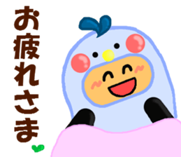 Runner of costume penguin. sticker #9171396