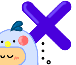 Runner of costume penguin. sticker #9171407