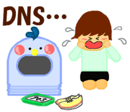 Runner of costume penguin. sticker #9171419