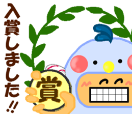 Runner of costume penguin. sticker #9171422