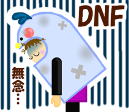 Runner of costume penguin. sticker #9171424