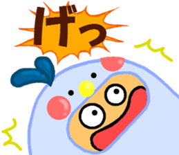 Runner of costume penguin. sticker #9171429