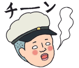 Retro guys2 sticker #9171956