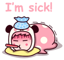 Panda cute suit sticker #9172731