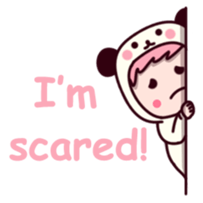 Panda cute suit sticker #9172737