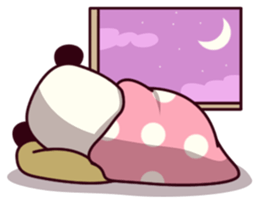 Panda cute suit sticker #9172738