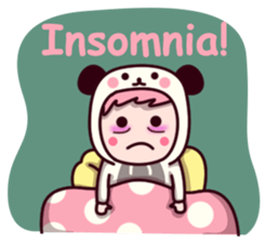 Panda cute suit sticker #9172756