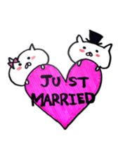It is a cat of the honeymoon sticker #9173855