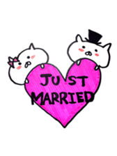 It is a cat of the honeymoon sticker #9173855