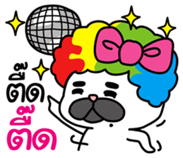 PAENG RUM French Bulldog happy every day sticker #9174049