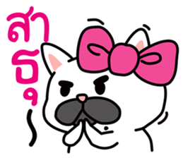 PAENG RUM French Bulldog happy every day sticker #9174054