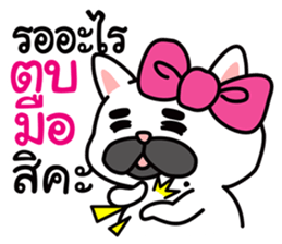 PAENG RUM French Bulldog happy every day sticker #9174060