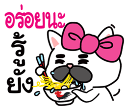 PAENG RUM French Bulldog happy every day sticker #9174063