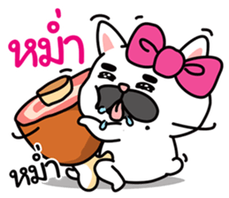 PAENG RUM French Bulldog happy every day sticker #9174064