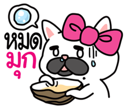 PAENG RUM French Bulldog happy every day sticker #9174078