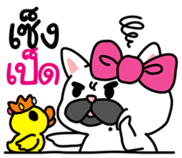 PAENG RUM French Bulldog happy every day sticker #9174084