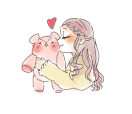 DOLL-GIRL and BOY sticker #9175545