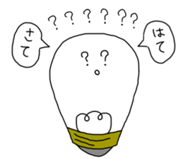 light bulb-chan sticker #9176605