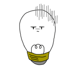 light bulb-chan sticker #9176607