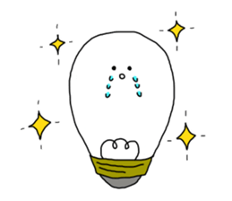 light bulb-chan sticker #9176618