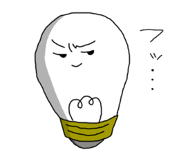 light bulb-chan sticker #9176629