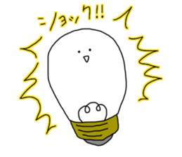 light bulb-chan sticker #9176633