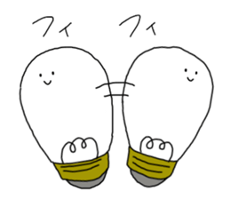 light bulb-chan sticker #9176634