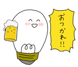 light bulb-chan sticker #9176636