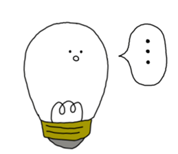 light bulb-chan sticker #9176637