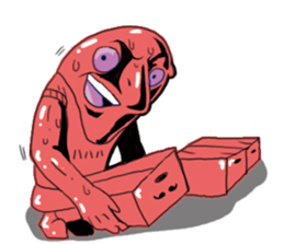 Color color Alien sticker #9176722